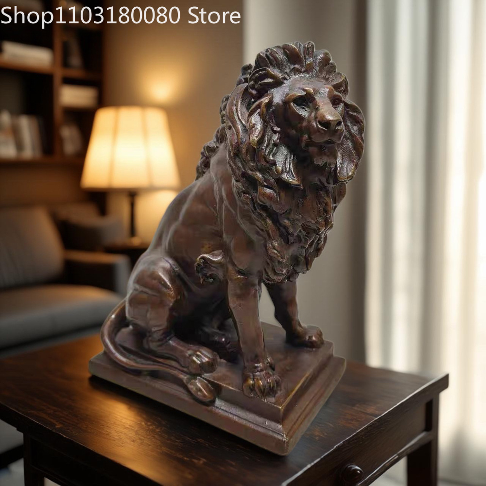 Home & Bathroom Building Products Pte Ltd Photos - 21cm Antique Finish Copper Lion of