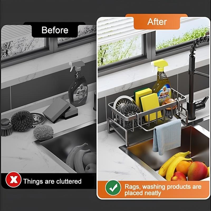 Sponge Drainer Rack With Towel - Home Depot Bathroom Sink 评论和价格