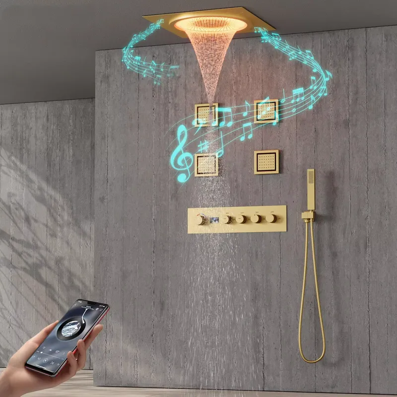 Smart LED Shower Set Bathroom  - Home Bathroom 评论和价格