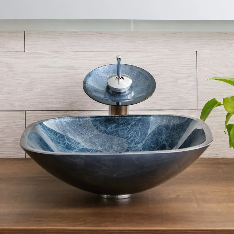 Modern Tempered Glass Wash Bas - Home Bathroom Ware 评论和价格