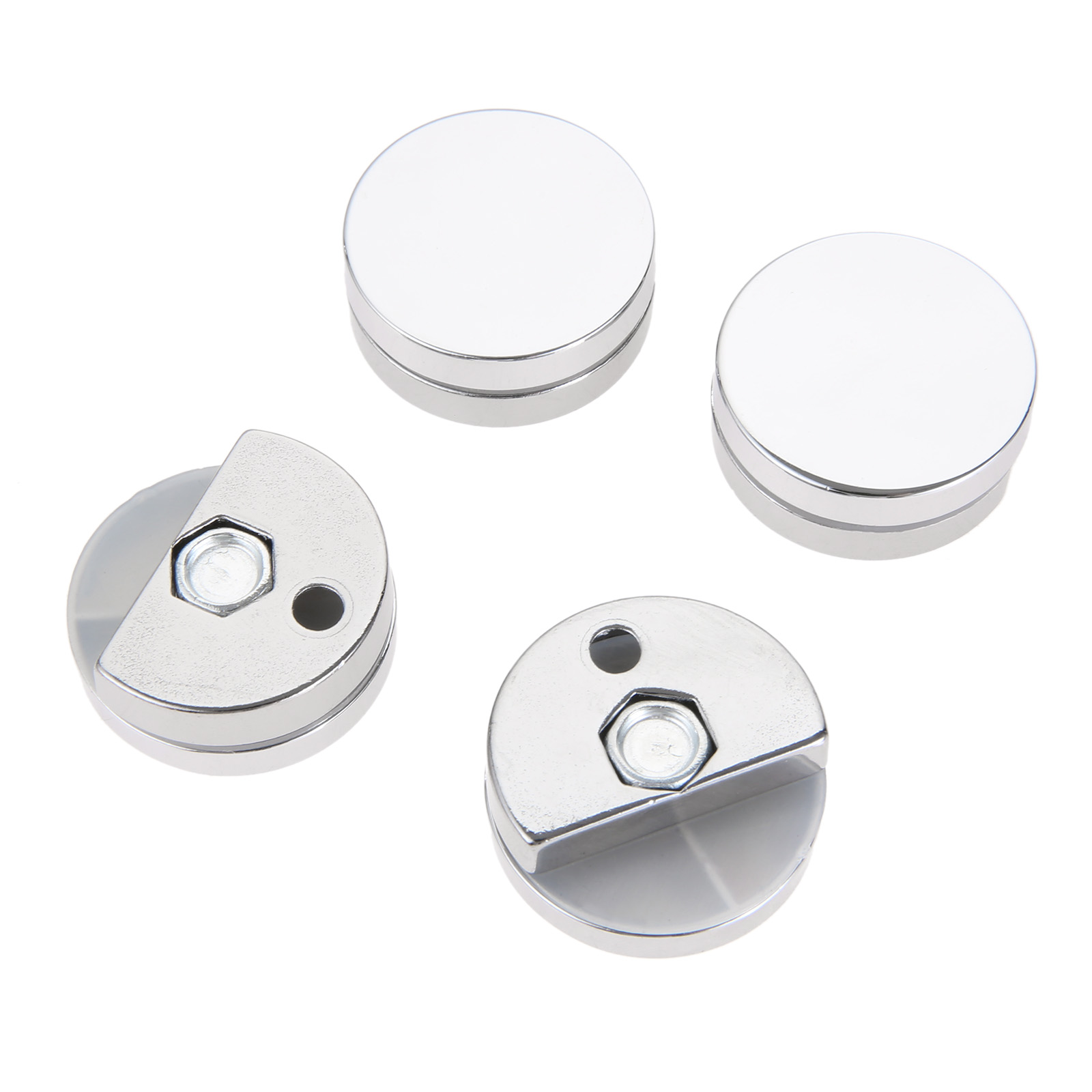 4Pcs 27mm Round Glass Clamp Mi - Home Hardware Bathroom Mirrors 评论和价格