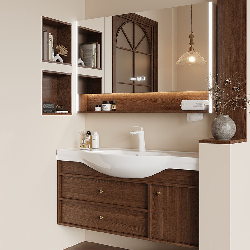 Mirror Storage Cupboard Organi - Home Bathroom Partition Wall 评论和价格