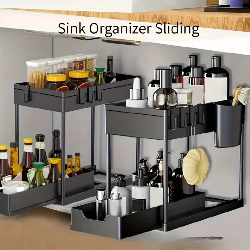 2 Tier Under Sink Sliding Orga - Home Depot Bathroom Sink 评论和价格