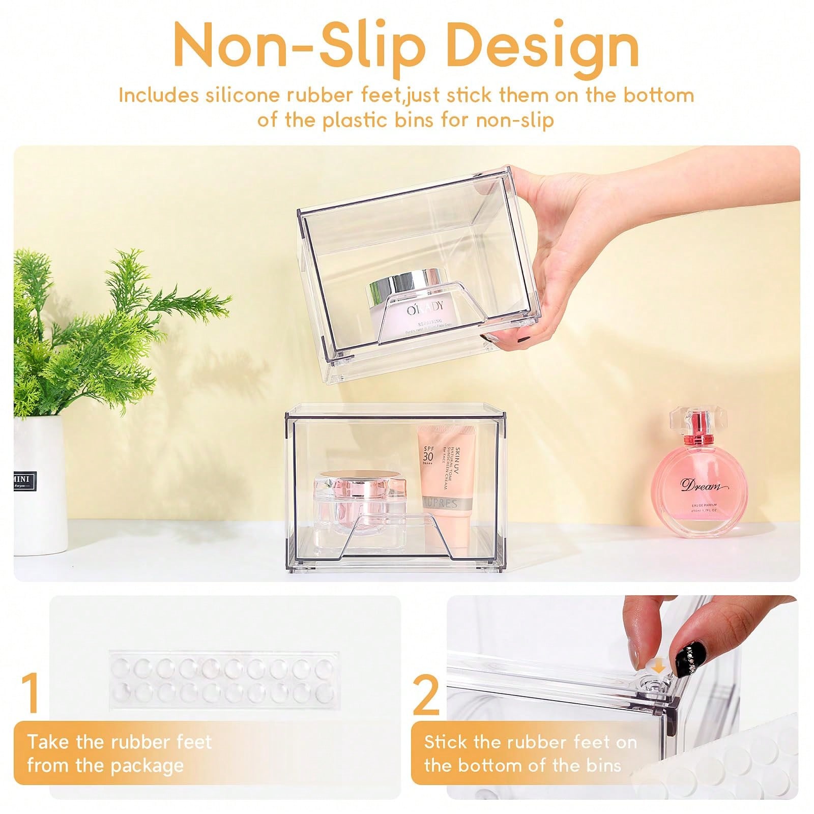 2/4 Pack Stackable Makeup Orga - Home Depot Bathroom Sink 评论和价格
