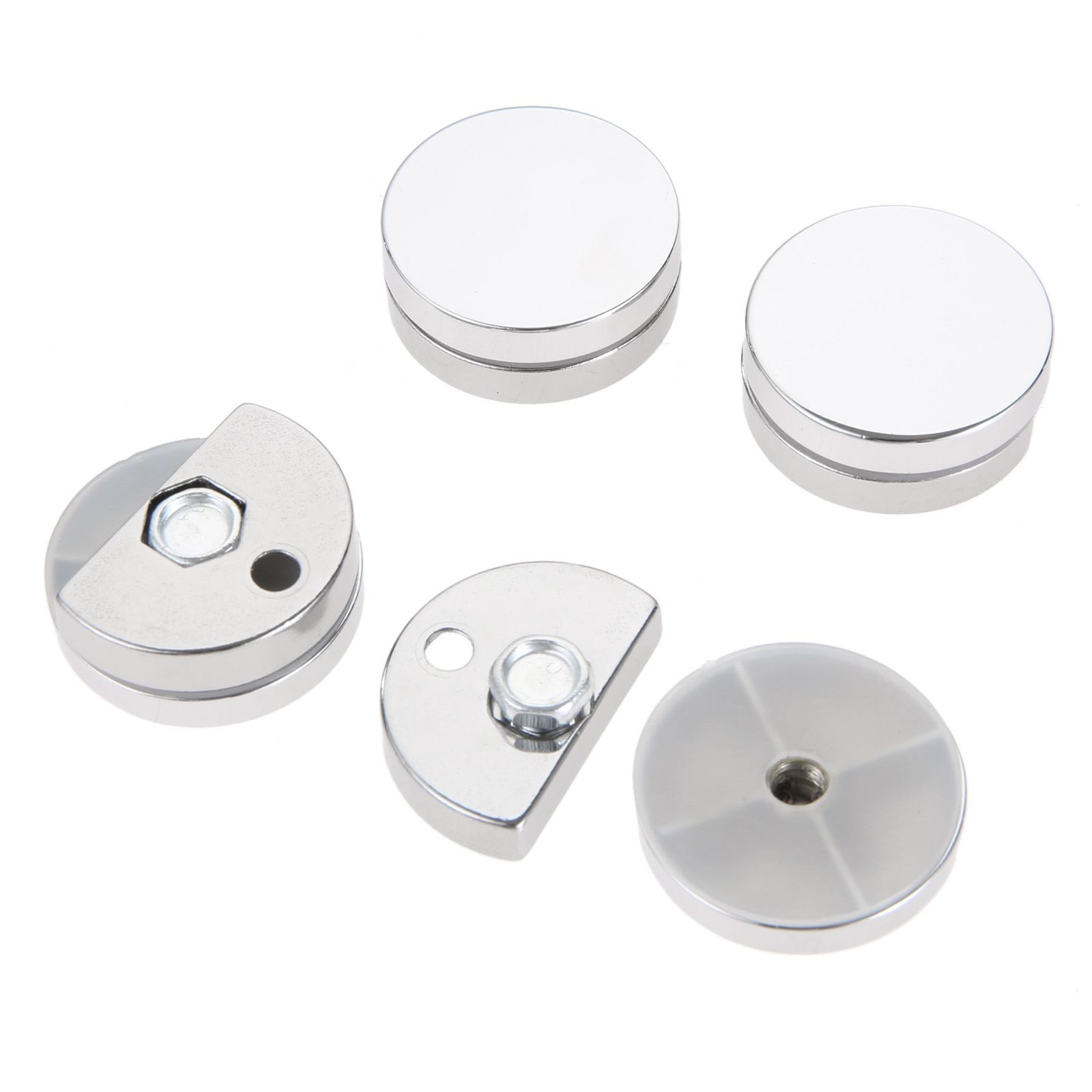 4Pcs 27mm Round Glass Clamp Mi - Home Hardware Bathroom Mirrors 评论和价格