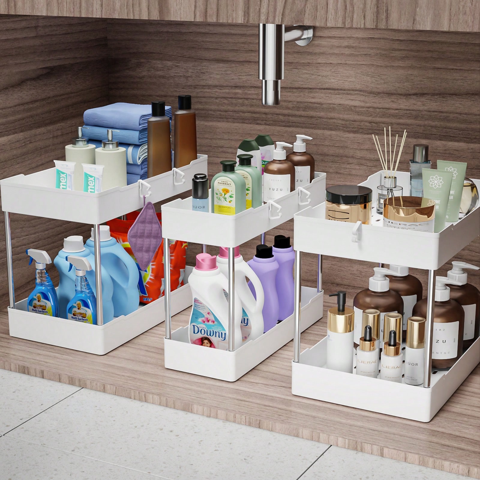 3 Pcs Bathroom Sink Storage Sh - Home Depot Bathroom Sink 评论和价格