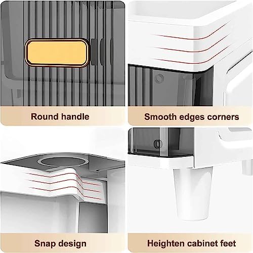 3-tier ultra-slim plastic stor - Next Home Bathroom Unit 评论和价格