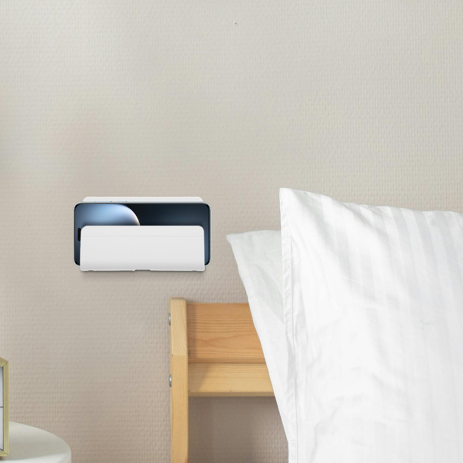 2Pcs Wall Mount Phone Rack Stu - Home Bathroom 评论和价格