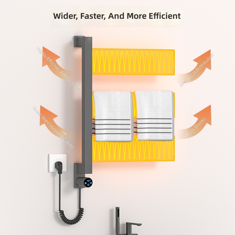 Vertical Wall-mounted 3 Bars E - Home Bathroom 评论和价格